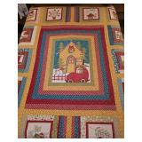 80x93 handmade christmas quilt