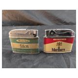 Vintage Marlboro Red Double Sided Flat Ad Lighter