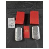 2 Philip Morris portable metal litter device and