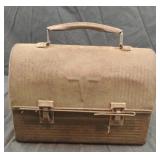Vintage Thermos brand dome top metal lunch box
