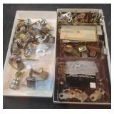 Cabinet locks and drawer hinges