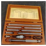 vintage Lufkin 680B series inside micrometer set