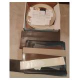 Vinyl trim and rubber pieces for flooring