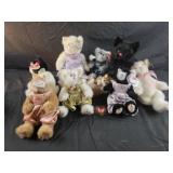 TY beanie babies cats, stuffed cat animals