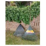 Yard rakes. 1 is missing handle