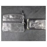 Leather Coin purse and Key holder (marked Water