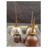 Vintage oil cans
