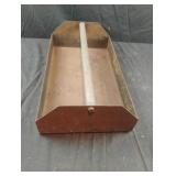 Vintage metal handled tool tote