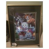 17x22 holographic framed art print of "Kittens"