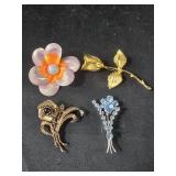 Floral Brooches