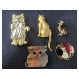 Cat Brooches