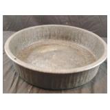 Galvanized metal tub