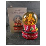 2001 Hallmark Coca-Cola Santa musical snow globe
