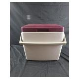 vintage Coleman Personal 8 cooler in burgundy and