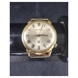 Accutron Bulova Watch - 18k Gold Case (with