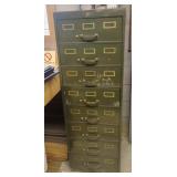 Vintage 8 drawer cabinet 18 x 52 x 26