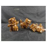 Ceramic brown kittens