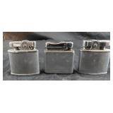 vintage silver-tone cigarette lighters