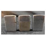 Vintage zippo lighters