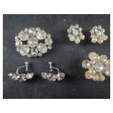Two Vintage Brooches with matching