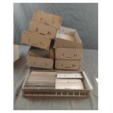 Metal trays with removable dividers