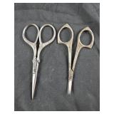vintage, ornate metal scissors