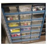 Plastic 18 drawer organizer 14 x 18 x 6 1/2 with