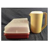Vintage rubbermaid ,pitcher and Tupperware