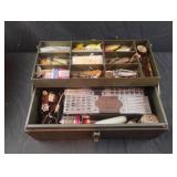 Vintage Kennedy tackle box with tackle