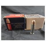38 Special caliber vintage box of P&P ammunition