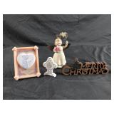 Precious moments and christmas decor