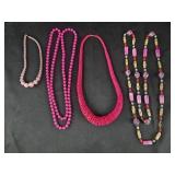 Pink Colored Fashion Necklaces
