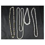 White colored Fashion Necklaces