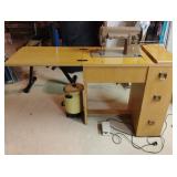 Vintage Singer 301A sewing machine with drawers