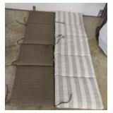 Outdoor cushions. 1 is 74 x 21 and 2 are 36 x 19