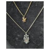 Eagle Charm and Bicentennial Charm on chains