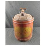 Vintage metal gas can 5 gal