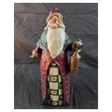 Jim Shore Heartwood Creek Santa figurine holding