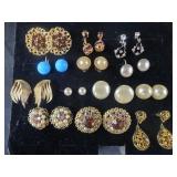 Group of Clip-on and Screwback Earrings
