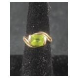 14k Peridot(?) Ring sz 6.5 - 3.8grTW