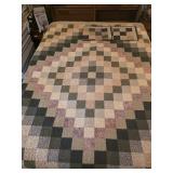 79X87 handmade quilt with 2 pillow shams
