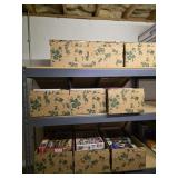 9 boxes full of boxed puzzles