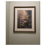 39" x37" framed artwork is "Aspen Beauty" by