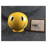 vintage McCoy Pottery ceramic "Happy Face" coin