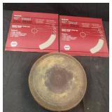 10" stell saw blades and a sander