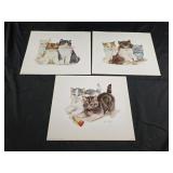 vintage Grace Lopez lithograph prints 12x10