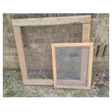 Fence panels handmade. 1 is 25 x 20 and 1 is 37 x