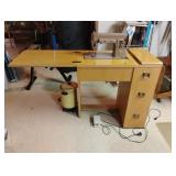 Vintage Singer 301A sewing machine with drawers