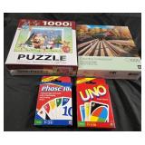 Card games and puzzles