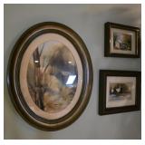 Scenic wall decor grouping